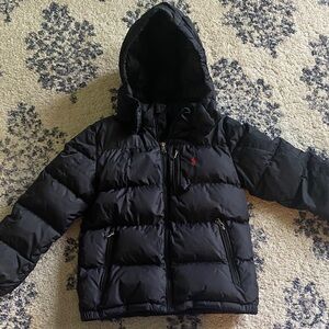 Kids down polo jacket